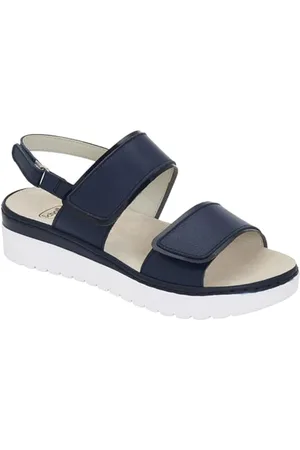Scholl Damen VIAREGGIO Strap Sandale, Navy Blue, 41 EU