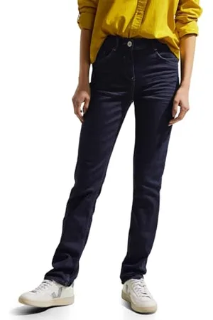 CECIL Damen B376497 Jeanshose Straight und High, , 26W / 32L