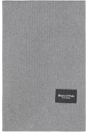 Marc O’ Polo Marc OߴPolo Herren Strickschal aus Bio-Baumwolle elegant, Grau (Grey Melange), One Size