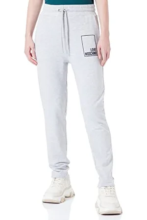 Moschino Moschino Damen Regular Fit Jog With Graffiti Printed Fleece Casual Pants, , 38 EU