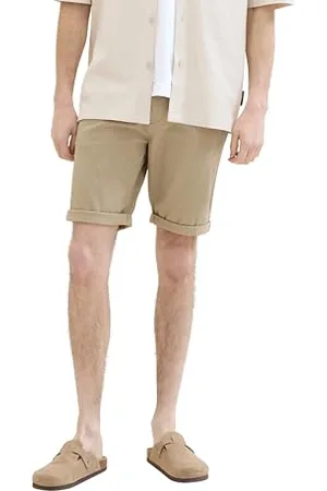 TOM TAILOR Herren Slim Chino Bermuda Shorts mit Stretch, , 28