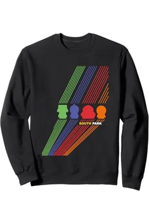 South Park Stan Kenny Kyle & Cartman Colour Line Art Sweatshirt