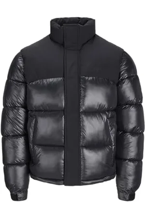 JACK & JONES JACK&JONES Herren JORSILAS Puffer Jacket Pufferjacke, Black, XS