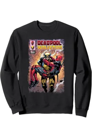 Marvel Deadpool & Wolverine Wolverine Saves Deadpool Comic Sweatshirt