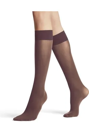 Falke Damen Kniestrümpfe Pure Matt 50 DEN W Kh halb-blickdicht einfarbig 1 Paar, , 35-38
