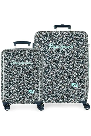 Pepe Jeans Alenka Schulrucksack, blau, verstellbare Träger für bequemes Tragen, Verschiedene Fächer, Joumma Bags, blau, 55cm x 38cm x 20cm, 68cm x 48cm x 26cm, -Koffer-Set