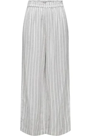 ONLY Female Hose mit weitem Beinschnitt Gerade geschnitten Hohe Taille Hose