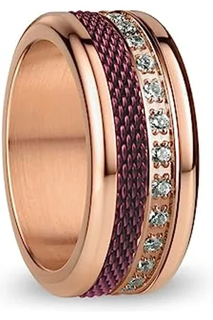 Bering Austauschbar Ringkombination für Damen in Rosé Gold & Lila mit einzigartigem Twist- & Change System, Douro
