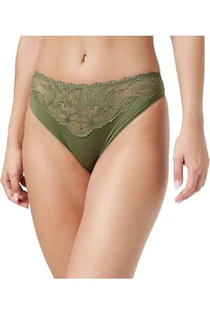 Calvin Klein Damen 000QF6398E Bikini Hose, Grün , S