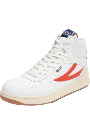 Fila Herren SEVARO mid Sneaker, White Red, 46 EU
