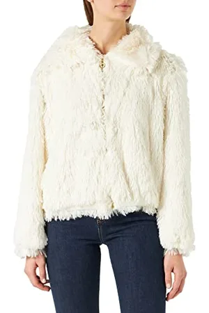 KENDALL + KYLIE KENDALL & KYLIE Damen Hooded K&K W Fuzzy Bomber MIT Kapuze KKW3716101, , L, L