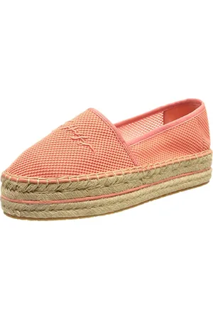 Tommy Hilfiger Damen TH Flatform Espadrilles, Rosa, 42 EU