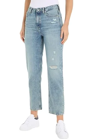 Tommy Hilfiger Damen Jeans Classic Straight Fit, Blau (Mio), 29W / 32L