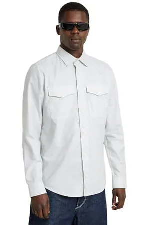 G-Star RAW Herren Marine Slim Hemd, , L