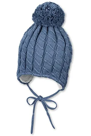 Sterntaler Baby - Jungen Mütze Baby Bommelstrickmütze Zopfmuster, , 47