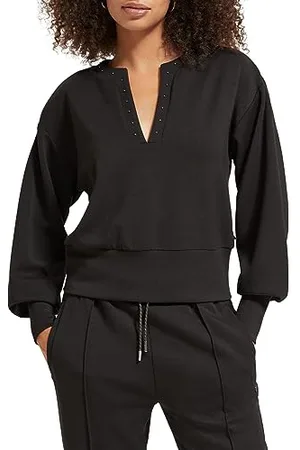 Scotch&Soda Damen Open V-Neck Beaded Sweatshirt, , S
