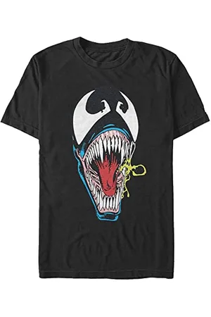 Marvel Unisex Spider-man Classic Retro Face Organic Short Sleeve T-shirt, , XXL