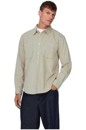Only & Sons Herren Onsalp Rlx 2pkt Washd Cord Ls Shirt Noos, , L