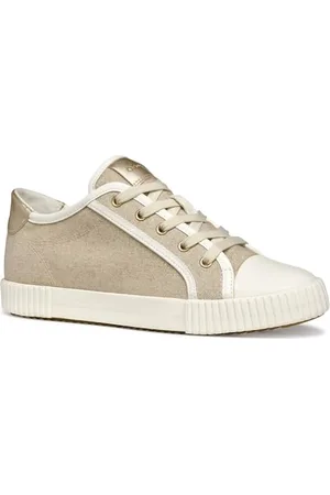 Geox Damen D BLOMIEE B Sneaker, Lt Taupe/Optic White, 39 EU