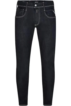 Replay Herren Jeans Anbass Slim-Fit Hyperflex Forever Dark mit Stretch, (Blau), 32W / 30L
