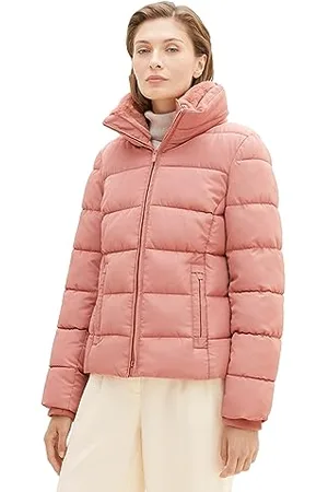 TOM TAILOR Damen 1037564 Steppjacke mit Stehkragen, 32224-fading Rose, L