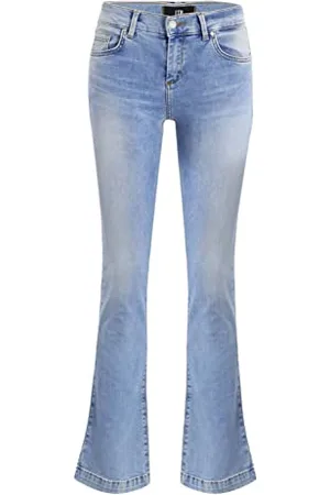 LTB LTB Damen Jeans Fallon Flared Fit - Blau - Ennio Wash W25-W32 Baumwolle Stretch, Größe:31W / 32L, Farbvariante: