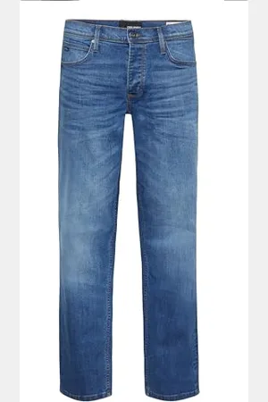 Blend BHRock Herren Jeanshose Hose mit Eingrifftaschen Gürtelschlaufen Stretch Baumwollmischung Regular Fit, Größe:28, Farbe:Middle Blue - 32 (76117-L32)