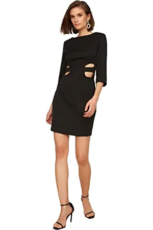 Trendyol Damen Taille Detailliertes Kleid Casual Dress, , 34 EU