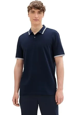 TOM TAILOR Herren Basic Poloshirt aus Baumwolle, , XS