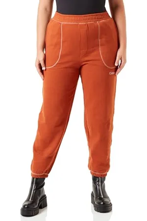 Calvin Klein Damen Jogger 000QS7041E Strickhosen, Orange (Ginger Bread/Copper Coin Stitching), M