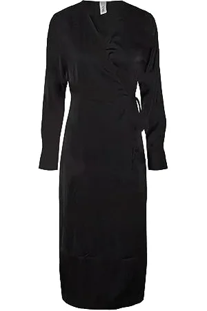 Y.A.S PELLA LS WRAP MIDI Dress S. NOOS