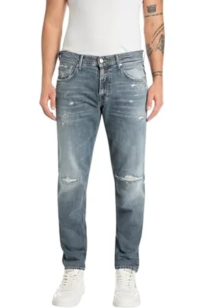 Replay Herren Jeans Willbi Regular-Fit Original, Blau , 31W / 34L