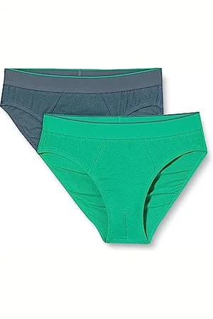 Sloggi Men Herren Ever Airy Brief C2P Midi, Green-Light Combination, S (2er Pack)