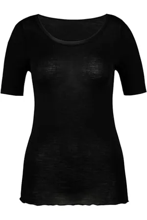 Calida True Confidence T-Shirt Damen, aus Wolle-Seide, Feinripp, temperaturausgleichend und geruchsneutralisierend