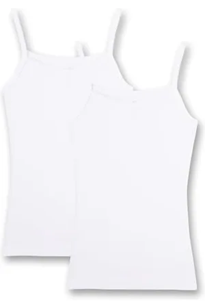 Sanetta Mädchen 344838 Unterhemd, (White 10), 140 (2er Pack)