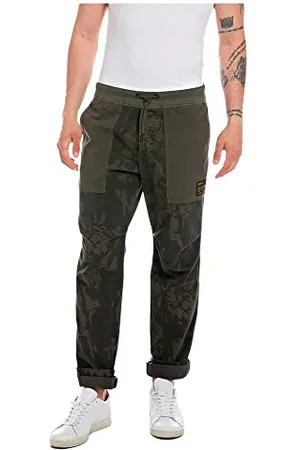 Replay Herren Hose mit Tunnelzug, (Grün), 34W / 32L