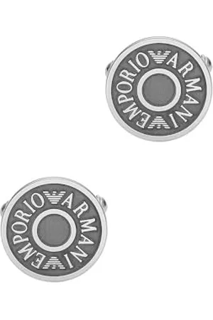 Emporio Armani Manschettenknöpfe für Herren aus Edelstahl und IP-Gun-Plating, EGS3095040