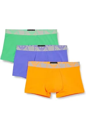 Emporio Armani Herren Stretch Cotton Bold Monogram 3-Pack Trunk, , S (3er Pack)