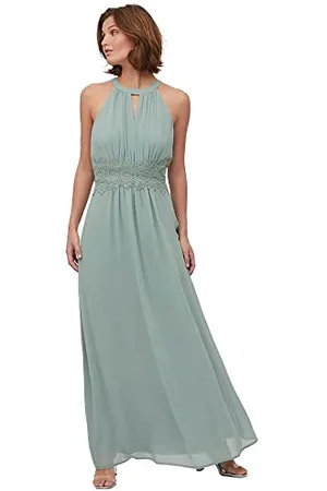 VILA Damen Vimilina Halterneck Maxi Dress/Su - Noos Dress, , 36 EU
