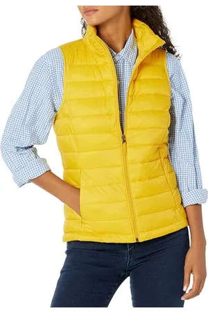 Amazon Damen Leichte, Wasserbeständige Pufferweste, Verstaubar, , S