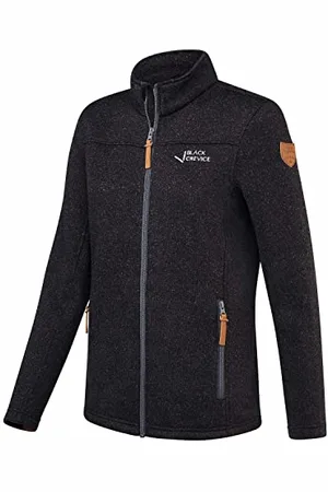 Black Crevice Damen Fleece Jacke, Black, 48