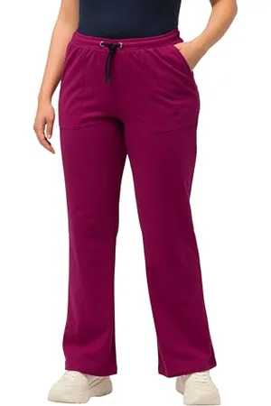 Ulla Popken Damen Jogginghose, Kängurutasche Freizeithose, , 36W x 32L