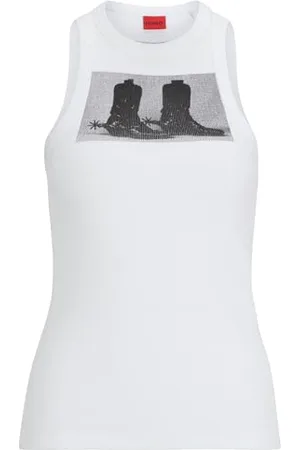 HUGO BOSS Damen Classic Tank_2 Jersey_Top, , M EU