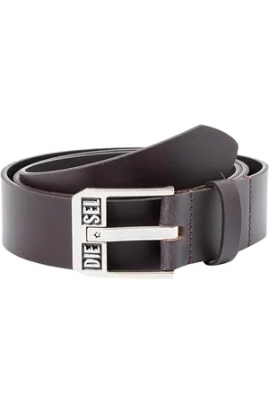 Diesel _LOGO BLUESTAR II BELT_APPAREL_BELT_Dunkelbraun/Silber Amerika_75