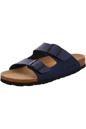 Rohde Herren Pantolette ergonomisch Lederfußbett Zwei Riemen Schnalle Grado 5920, Größe:42 EU, Farbe:
