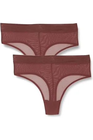 Triumph Damen Tempting Sheer Highwaist String 2P Briefs, , L