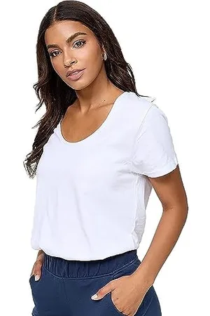 Nur Die Kurzärmeliges T-Shirt Relax & Go aus weicher Baumwolle Basic Rundhalsausschnitt Damen