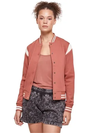 Urban classics Damen TB2618-Ladies Inset College Sweat Jacket Jacke, , 4XL