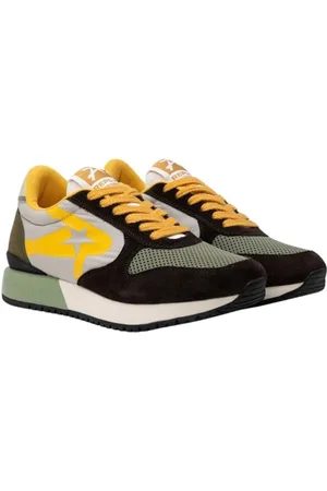 Replay Herren Sneaker Low Top, Mehrfarbig (Green Orange 1526), 40