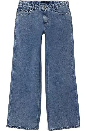 NAME IT Mädchen NLFTOIZZA DNM LW Wide Pant NOOS Jeanshose, , 158
